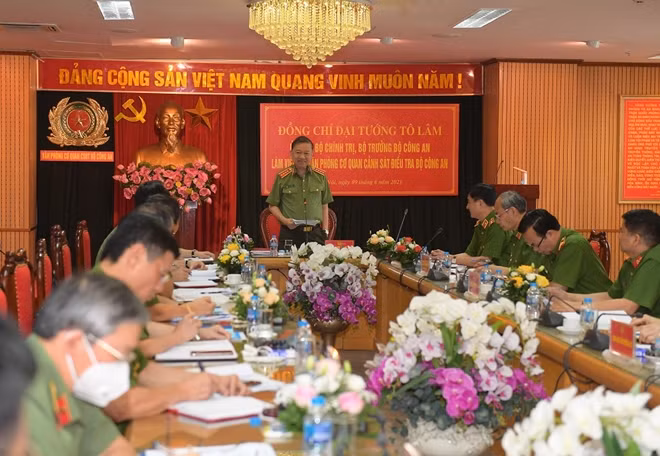 Bộ trưởng Tô Lâm phát biểu chỉ đạo tại Hội nghị.