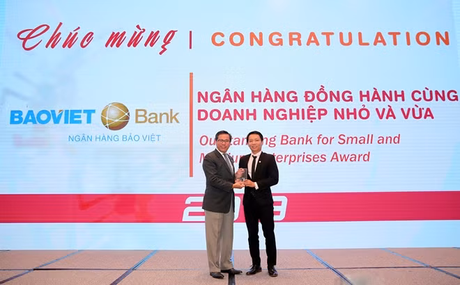 BVB nhận giải Ngân hàng đồng hành cùng DNVVN.