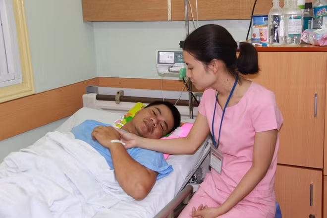 Vợ chồng Thượng uý Nguyễn Anh Đức