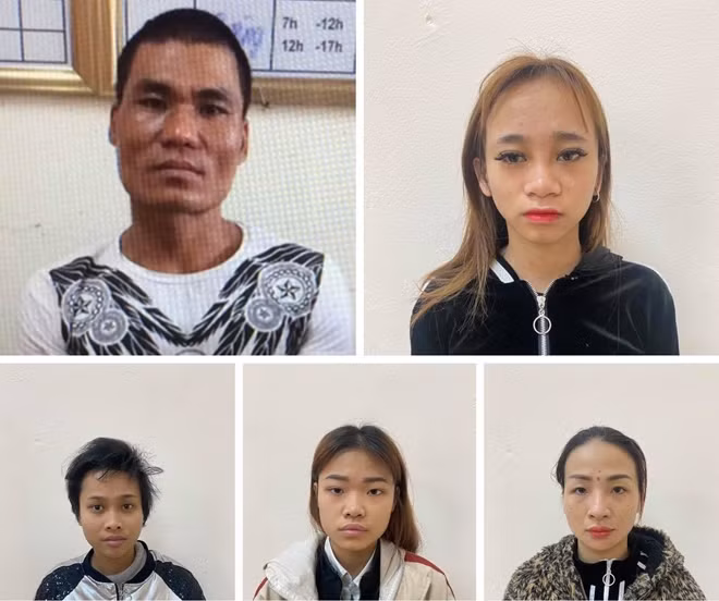 Đối tượng Lê Văn Vinh và các đối tượng trong đường dây.