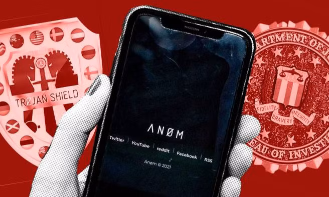 ANOM - Ứng dụng được cài vào điện thoại của các tội phạm.