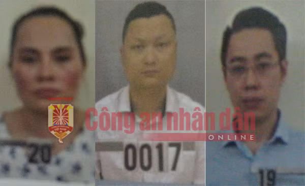 Từ trái qua phải: Vũ Thị Hoa - Trần hữu Tiệp - Nguyễn Lê Trường.