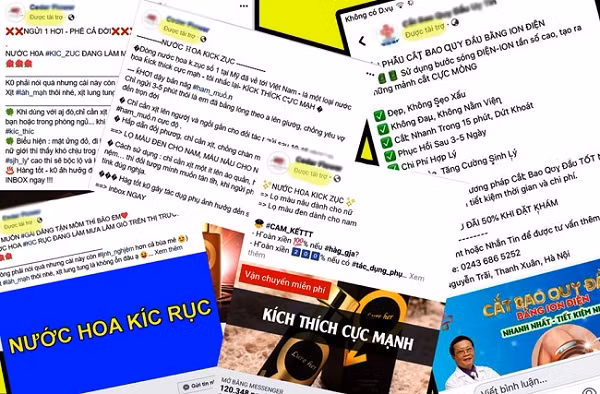 Nhiều mặt hàng cấm được facebook cho phép quảng cáo.