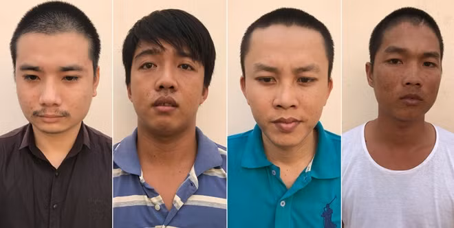 Một số đối tượng trộm cắp bị Công an huyện Đức Huệ bắt giữ.