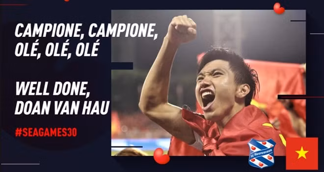 Lời chúc mừng của CLB Heerenveen.
