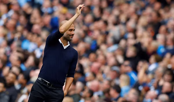 Guardiola có chiến thắng đậm nhất từ đầu mùa. Ảnh: Reuters. Guardiola có chiến thắng đậm nhất từ đầu mùa. Ảnh: Reuters.