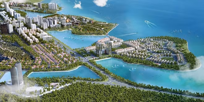 Đại đô thị Halong Marina được xây dựng và phát triển trên tổng quy mô 248ha, trải dài trên 3,8km đường biển, tổng vốn đầu tư hơn 2 tỷ USD.