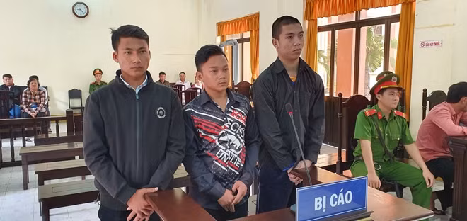 Các bị cáo: Chau Tròn, Nguyễn Thanh Tròn và Dương Văn Ngà..