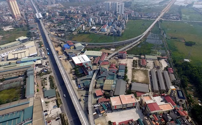 Đoạn đường dẫn, kết nối trục đường trên cao ra khu depot (khu nhà ga tập kết, sửa chữa, bảo dưỡng đường tàu) trên phố Quang Trung dài 1,7 km.