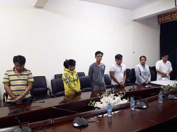 Các đối tượng trong vụ án.