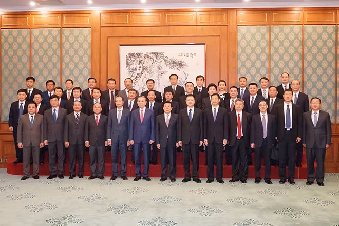 Các đại biểu tham dự Hội nghị hợp tác phòng, chống tội phạm lần thứ 6 Việt Nam - Trung Quốc.