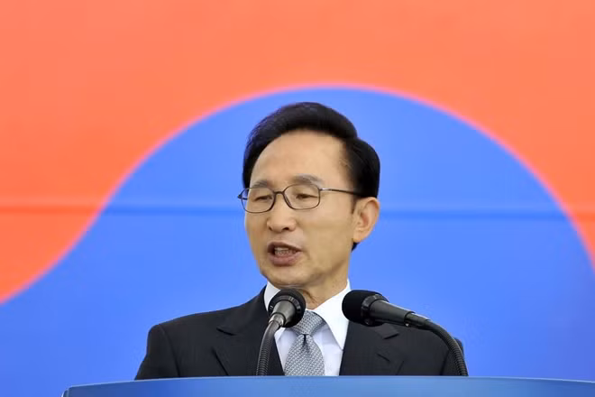 Ông Lee Myung-bak khi đương chức.