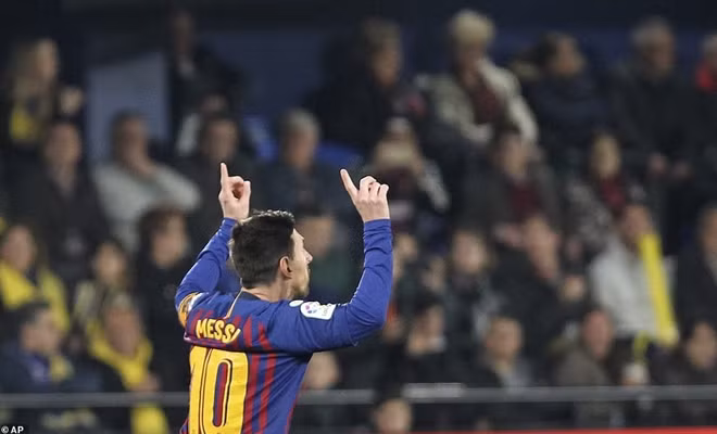 Messi có pha lập công ở những phút cuối trận.