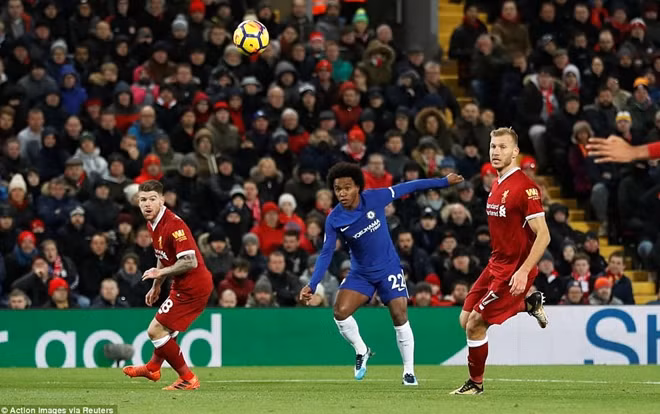 Willian đưa trận đấu về vạch xuất phát.