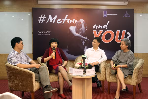 Các vị khách mời trong buổi tọa đàm Metoo.