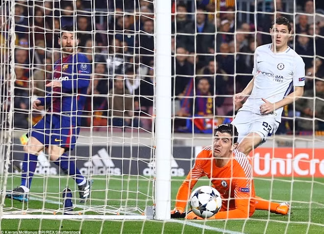 Messi đưa Barca vươn lên dẫn trước từ rất sớm. Ảnh: BPI.