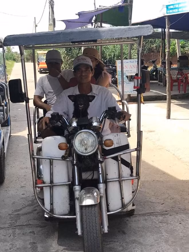 Taxi điện, một sáng kiến du lịch đem lại thu nhập cho người dân đảo Bé (huyện đảo Lý Sơn).