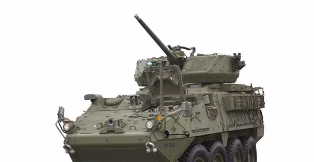 Stryker và pháo 30mm.