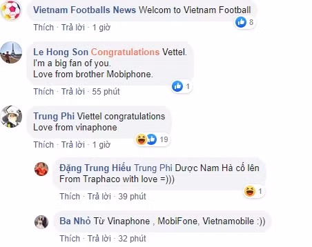 Bình luận khá hài hước của CĐV Việt Nam dưới bài viết của AFC. Ảnh chụp màn hình. Bình luận khá hài hước của CĐV Việt Nam dưới bài viết của AFC. Ảnh chụp màn hình.