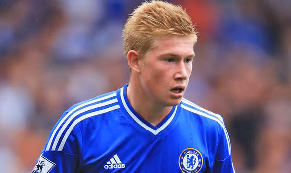 De Bruyne khi còn tập luyện ở Chelsea.