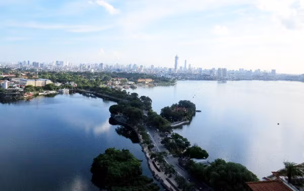Hồ Tây sẽ có cột phun nước cao 180 - 200m.
