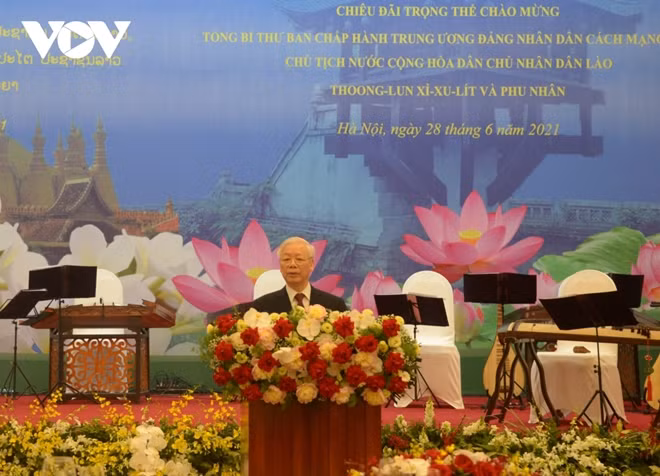 Tổng Bí thư Nguyễn Phú Trọng phát biểu tại buổi lễ.