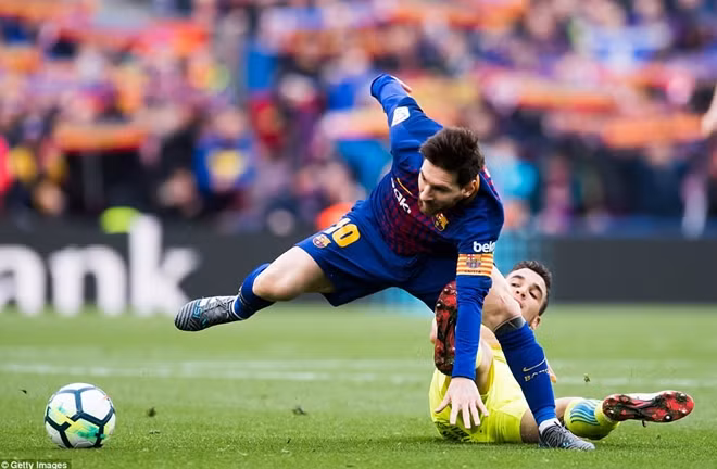 Messi có một ngày thi đấu không hiệu quả. Ảnh: Getty Image.