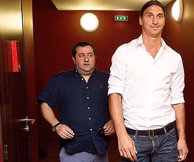 Mino Raiola là người đồng hành cùng Zlatan Ibrahimovic trong suốt sự nghiệp của tiền đạo lừng danh này.