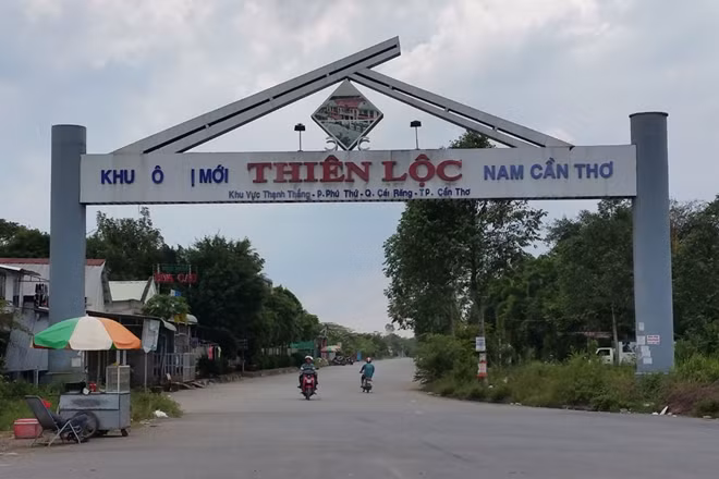 Khu đô thị mới Thiên Lộc, nơi cấp đất của Nhà nước cho doanh nghiệp gây thiệt hại tiền tỉ.