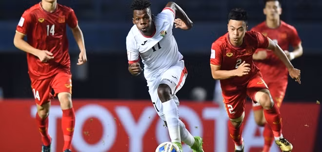 Các nhân tố mới của tuyển U23 Việt Nam không để lại nhiều dấu ấn. Ảnh: AFC.