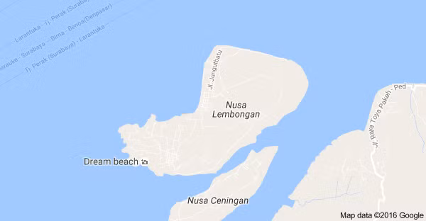 Hai đảo Nusa Lembongan và Nusa Ceningan.