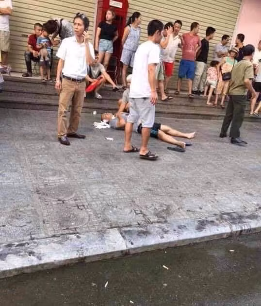 Hiện trường vụ việc.