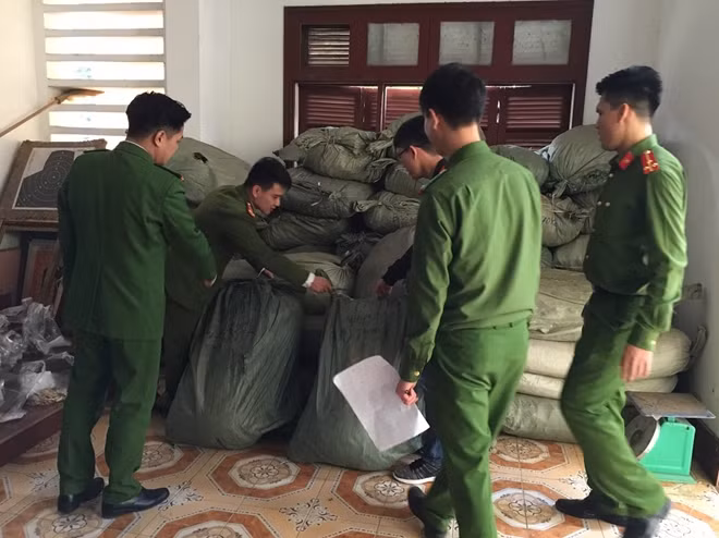 Số dược liệu không có nguồn gốc bị phát hiện.