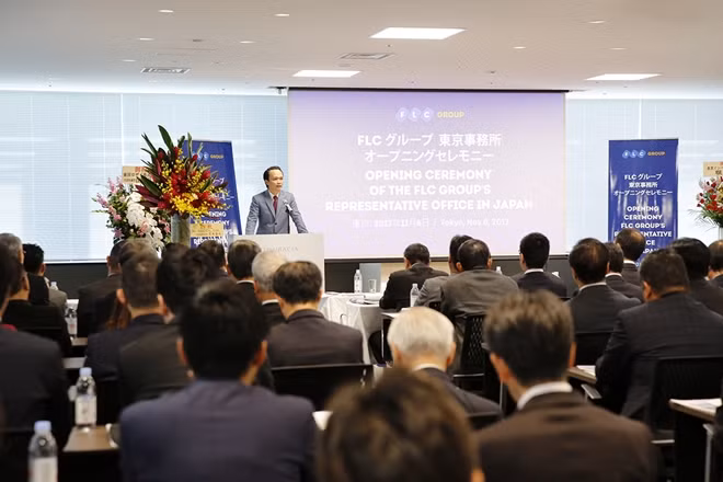 Ông Trịnh Văn Quyết khẳng định Văn phòng đại diện tại Nhật Bản sẽ là đầu mối kết nối thông tin, khai thác cơ hội đầu tư, xúc tiến giao dịch kinh doanh giữa Tập đoàn FLC và đối tác Nhật Bản.