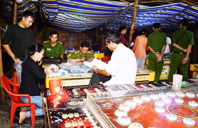 Điểm chơi game bắn cá trá hình cờ bạc bị phát hiện.