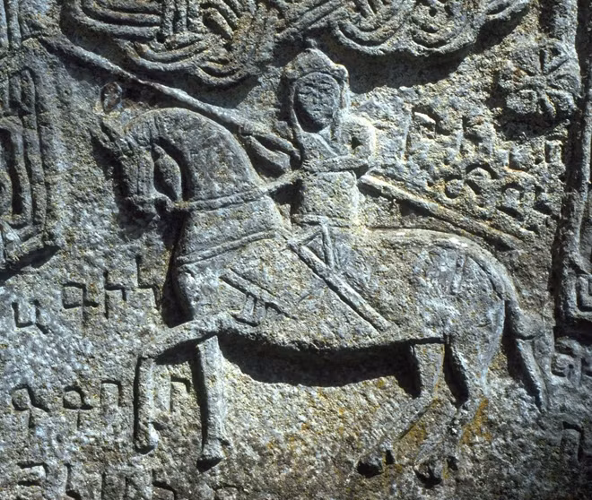 Thiết kỵ Armenia trên một phù điêu cổ.