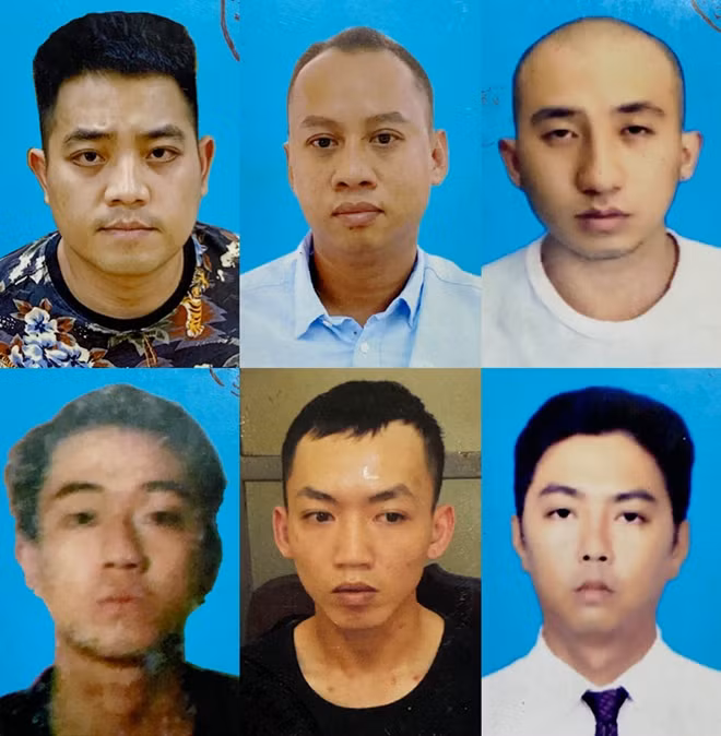 Các đối tượng trong vụ án.