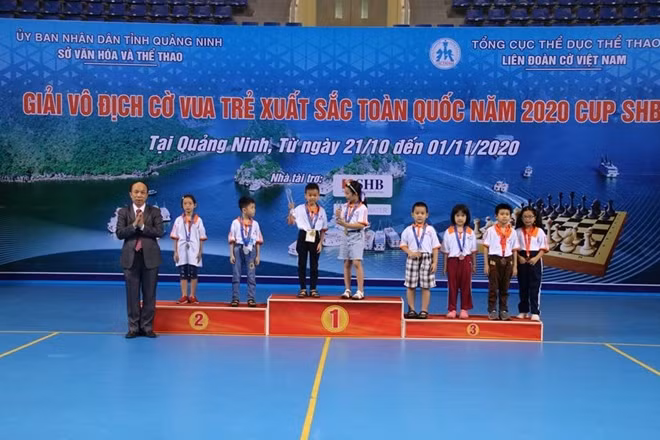 Giải Cờ vua trẻ xuất sắc toàn quốc 2020 khép lại vào buổi trưa 31/10.
