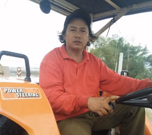 Công an viên Nguyễn Thái Hiệp . Ảnh : Mai Linh Giang. Công an viên Nguyễn Thái Hiệp . Ảnh : Mai Linh Giang.