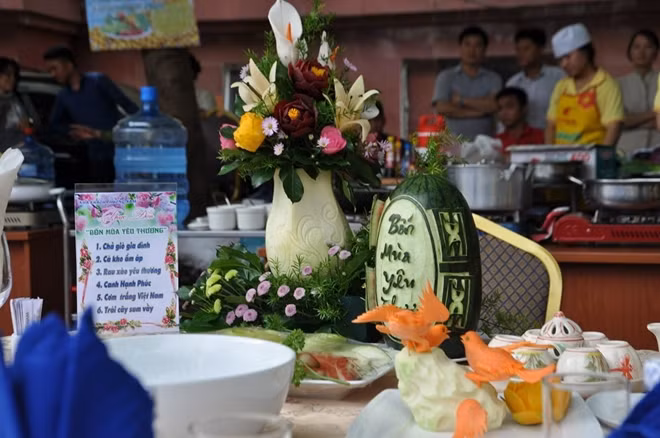 Những sản phẩm được trình bày bắt may từ sự sáng tạo của các thí sinh