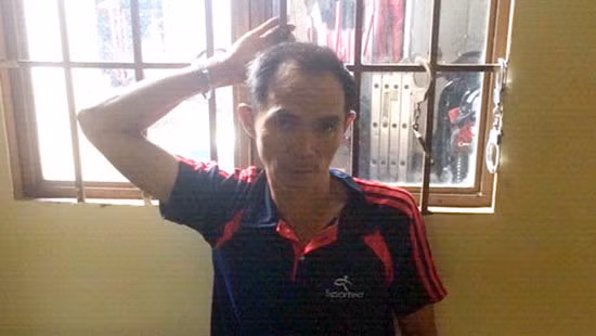 Đối tượng Dũng tại cơ quan điêu tra Đối tượng Dũng tại cơ quan điêu tra