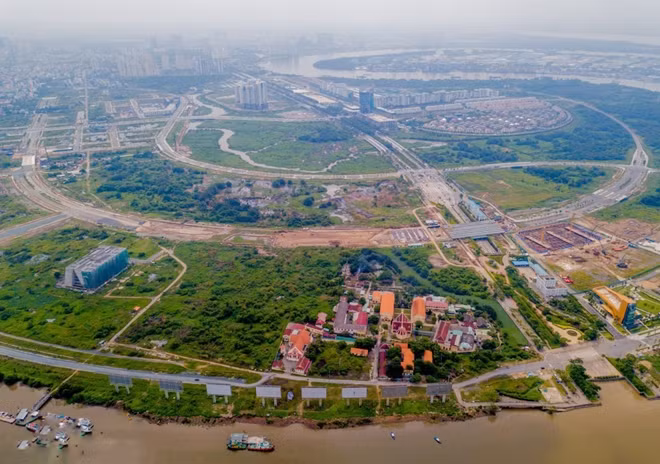 Một góc khu đô thị mới Thủ Thiêm.