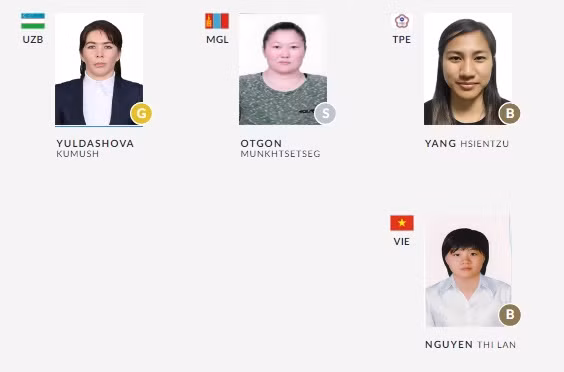 Nguyễn Thị Lan giành huy chương đồng hạng cân dưới 78 kg.