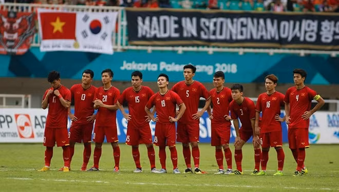 Olympic Việt Nam đã không thể giành HCĐ lịch sử. Ảnh: DT.