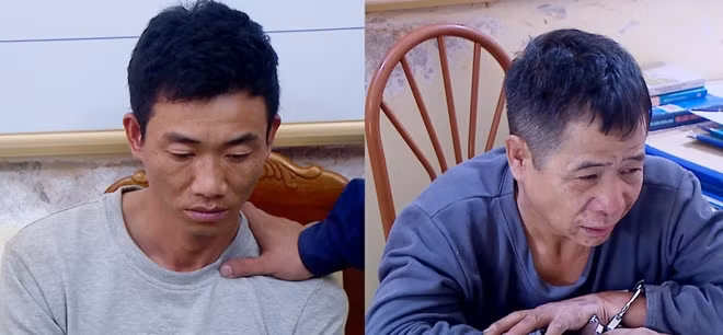 Các đối tượng và tang vật tại cơ quan Công an.