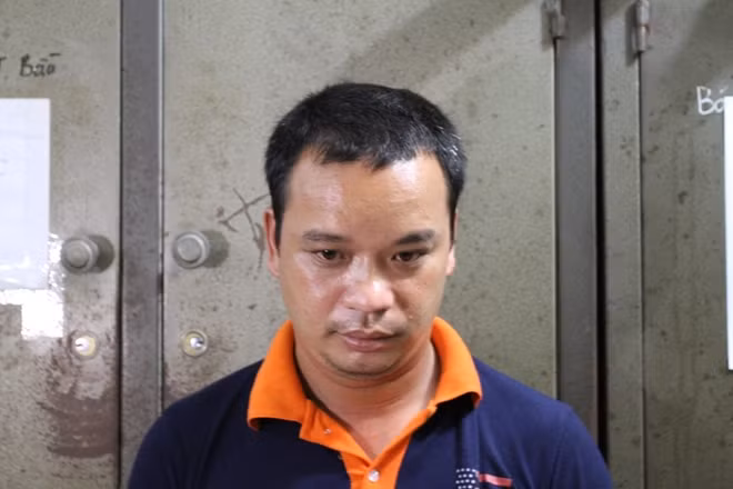 Trần Thanh Hà tại cơ quan Công an.