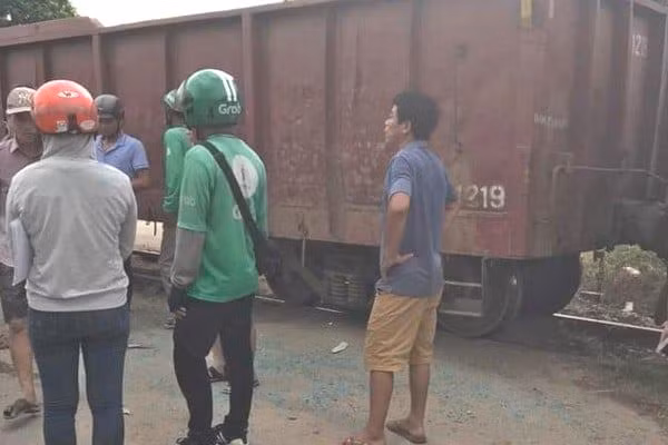 Hiện trường vụ tai nạn.