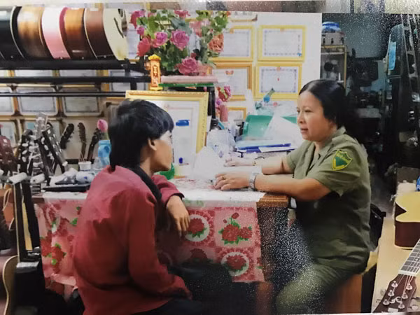 Hỏi thăm một người sau cai.