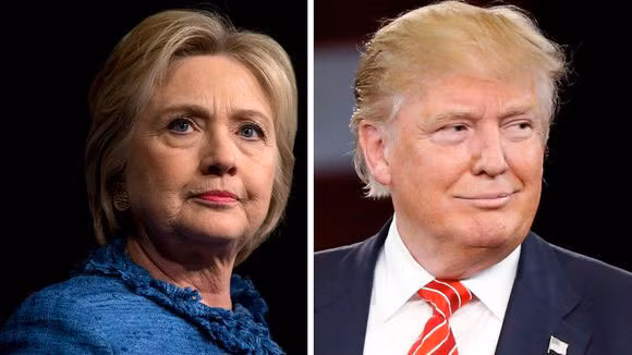 Hai ứng viên Tổng thống Mỹ Hillary Clinton và Donald Trump có cuộc tranh luận đầu tiên vào ngày 26-9. Ảnh : AP