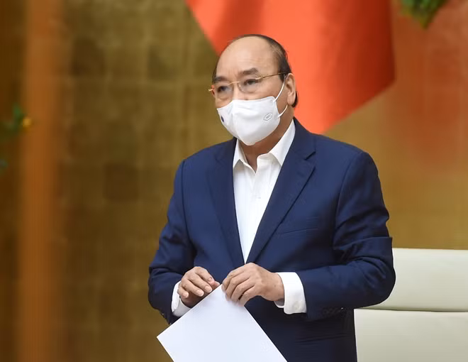 Thủ tướng Nguyễn Xuân Phúc đề nghị tạo mọi điều kiện cho kinh tế tư nhân yên tâm đầu tư, kinh doanh. Ảnh: VGP/Quang Hiếu.